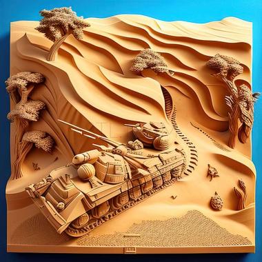 3D модель Гра Panzer Elite Action Dunes of War (STL)